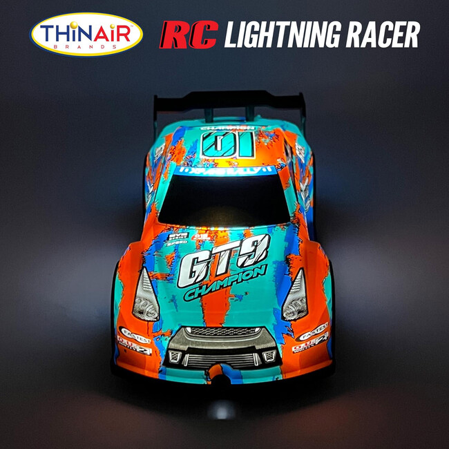 Hyper Drive: RC Lightning Racer - Blue-Teal-Orange - Remote Control - 4