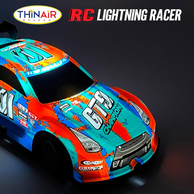 Hyper Drive: RC Lightning Racer - Blue-Teal-Orange - Remote Control - 6