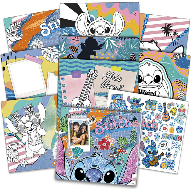 Disney Stitch: Color & Collage Design Set