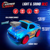 Hyper Drive: Light & Sound RC - Blue - Remote Control - 3