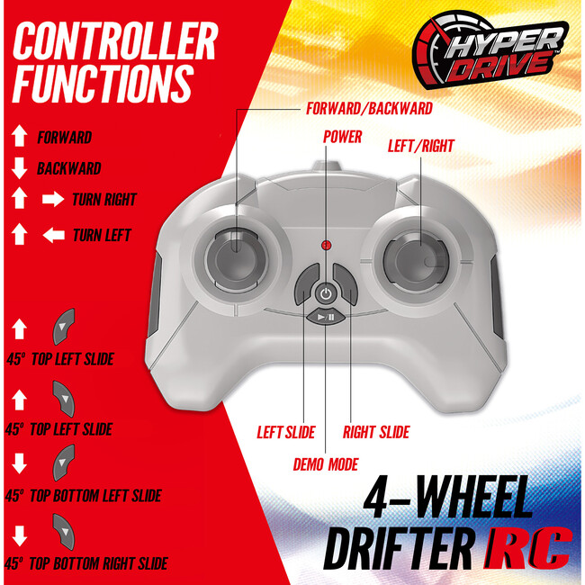 Hyper Drive: RC Drifter - Blue & Orange - Remote Control - 4