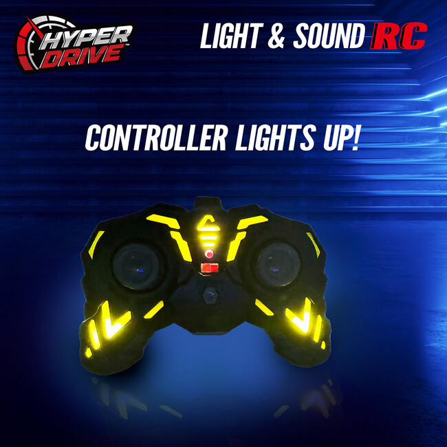 Hyper Drive: Light & Sound RC - Blue - Remote Control - 4