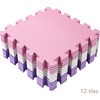 Easy Playhouse: Tile Playmat - 12pc - Pk, Pl, Wh - Playmats - 2