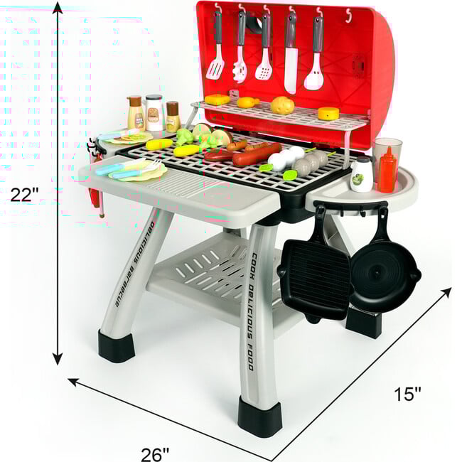 Easy Playhouse: BBQ Grill Playset - 41pc - Play Kitchens - 2