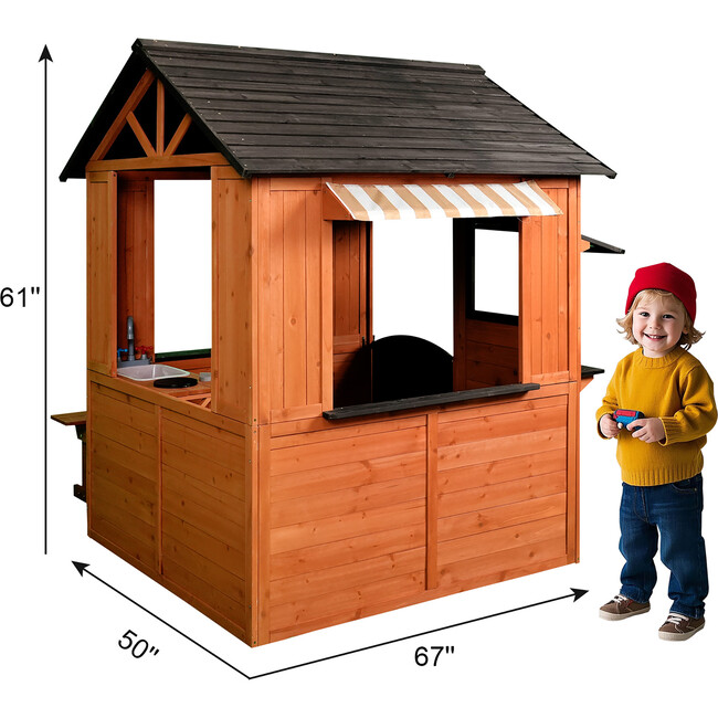 Easy Playhouse: Big Outdoor Wooden Playhouse - Playhouses - 2