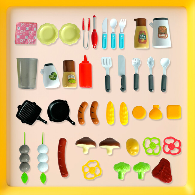 Easy Playhouse: BBQ Grill Playset - 41pc - Play Kitchens - 3