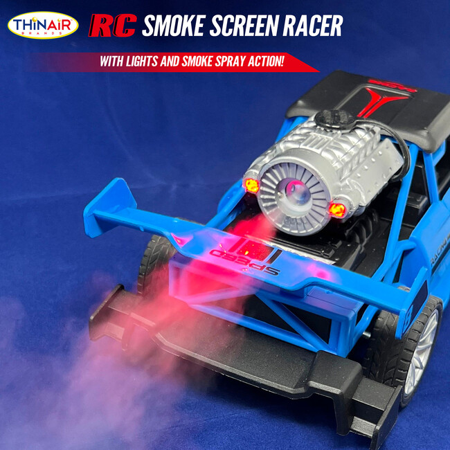 Hyper Drive: RC Smoke Screen Racer - Blue - Remote Control - 6