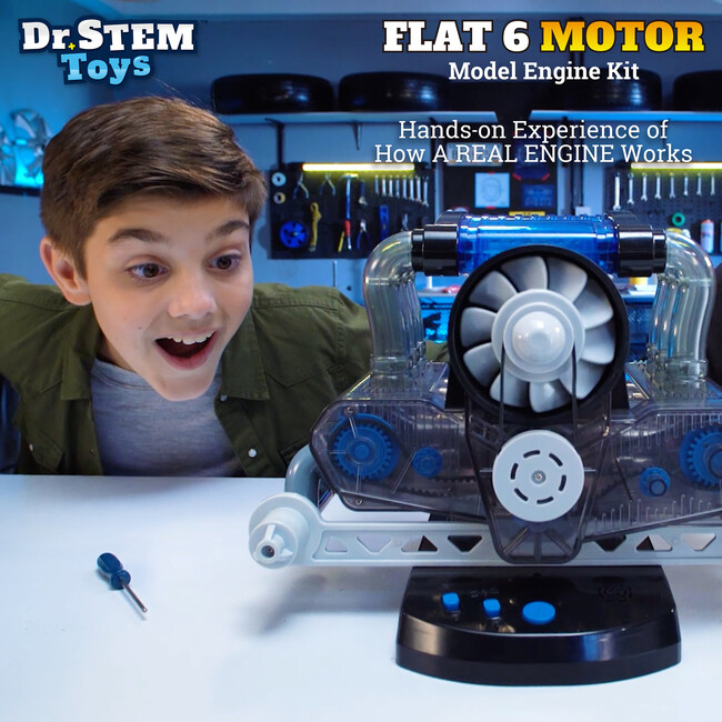 Dr. STEM: Flat 6 Motor - STEM Toys - 3