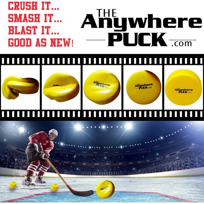 Anywhere Sports: The Anywhere Puck - 6pk - Outdoor Games - 3