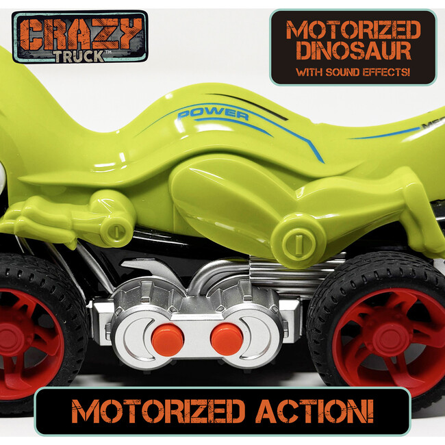 Crazy Truck: Motorized Dinosaur - Green - Play Kits - 4