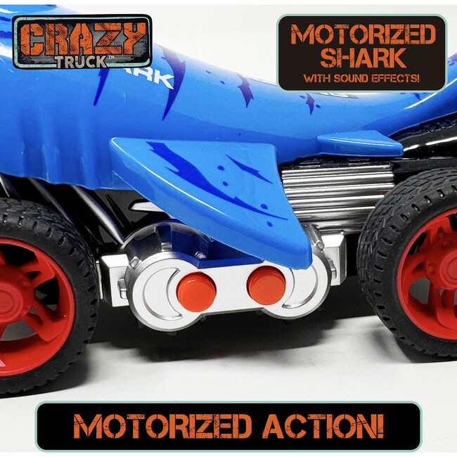 Crazy Truck: Motorized Shark - Blue - Play Kits - 4
