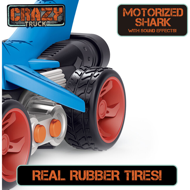 Crazy Truck: Motorized Shark - Blue - Play Kits - 5