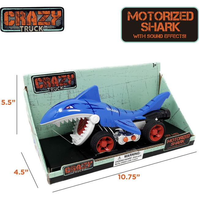 Crazy Truck: Motorized Shark - Blue - Play Kits - 6