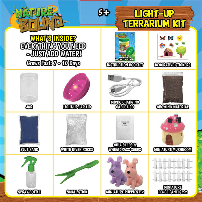Nature Bound: Light-Up Terrarium Kit - Pink - Outdoor Games - 3