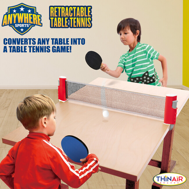Anywhere Sports: Retractable Table Tennis - Outdoor Games - 6