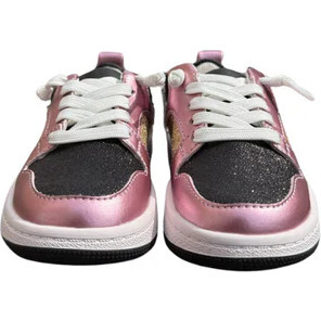 Harlow Sneaker, Black, Pink & Gold - Sneakers - 3