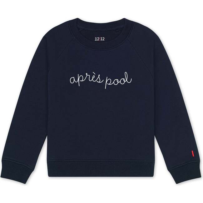 The Organic Pullover Sweatshirt,  Navy Apres Pool