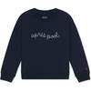 The Organic Pullover Sweatshirt,  Navy Apres Pool - Sweatshirts - 1 - thumbnail