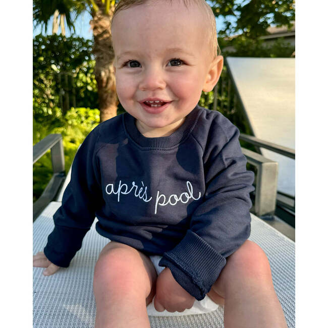 The Organic Pullover Sweatshirt,  Navy Apres Pool - Sweatshirts - 2