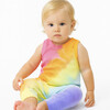 Rainbow Tank Romper, Pink - Rompers - 2