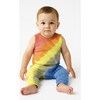 Rainbow Tank Romper, Red - Rompers - 2