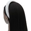 Multicolored Wide Beaded Headband, White - Headbands - 2