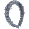 Multicolored Tulle Ruffle Headband, Gray - Headbands - 1 - thumbnail
