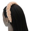 Multicolored Tulle Ruffle Headband, Peach - Headbands - 2