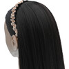 Multicolored Scrunched Rhinestone Headband, Silver - Headbands - 2