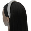 Multicolored Rhinestone Embossed Headband, Silver - Headbands - 2