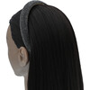Multicolored Rhinestone Embossed Headband, Black - Headbands - 2