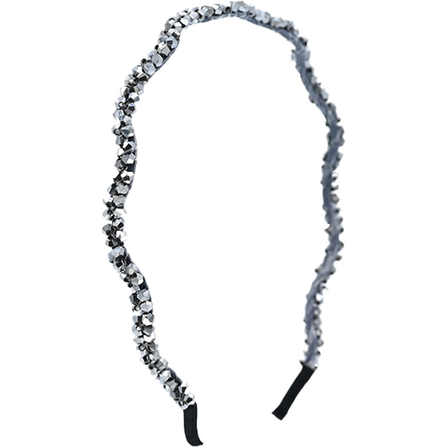 Multicolored Gemstone Vine Headband, Silver
