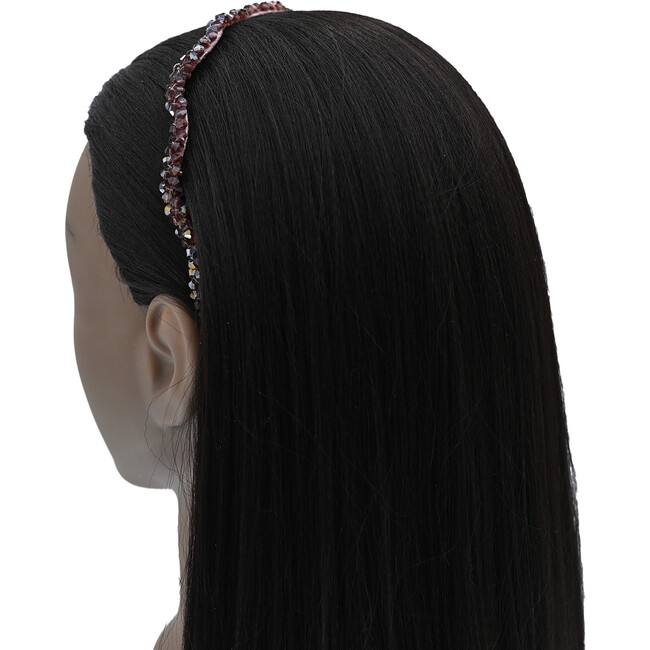 Multicolored Gemstone Vine Headband, Red - Headbands - 2