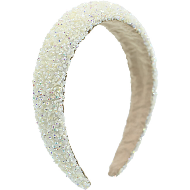 Multicolored Gemstone Headband, Ivory