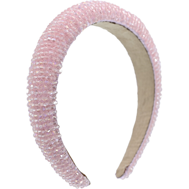 Multicolored Gemstone Lined Headband, Pink