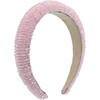 Multicolored Gemstone Lined Headband, Pink - Headbands - 1 - thumbnail