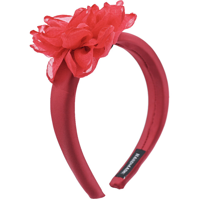 Multicolored Flower Headband, Red