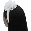 Multicolored Flower Headband, White - Headbands - 2