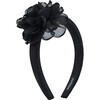 Multicolored Flower Headband, Black - Headbands - 1 - thumbnail
