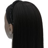 Multicolored Crosscut Gemstone Headband, Black - Headbands - 2