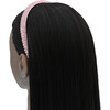 Multicolored Crosscut Gemstone Headband, Pink - Headbands - 2