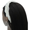 Multicolored Braided Tulle Headband, White - Headbands - 2