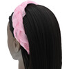Multicolored Braided Tulle Headband, Pink - Headbands - 2