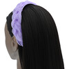 Multicolored Braided Tulle Headband, Lavender - Headbands - 2