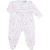 Pink Giraffe Print Smocked Footie - Footie Pajamas - 1 - thumbnail