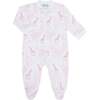 Pink Giraffe Print Zipper Footie - Footie Pajamas - 1 - thumbnail