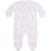 Pink Giraffe Print Zipper Footie - Footie Pajamas - 2