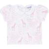 Pink Giraffe Print Diaper Cover Set - Mixed Apparel Set - 3