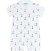 Lighthouse Print Romper Short Sleeve - Rompers - 1 - thumbnail