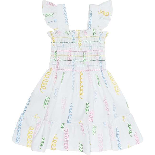 Spirals Print Gathered Dress - Dresses - 2
